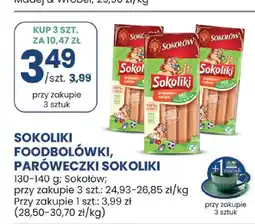 Stokrotka Sokoliki foodbolówki, paróweczki Sokoliki 130-140g Sokołów oferta