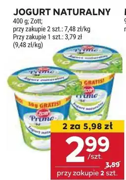 Stokrotka Jogurt naturalny 400 g Zott oferta