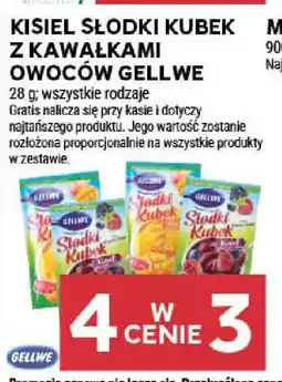 Stokrotka Kisiel Słodki Kubek z kawałkami owoców Gellwe oferta