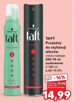 Kaufland Taft produkty do stylizacji włosów oferta