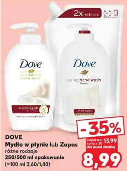 Kaufland Dove mydło w płynie lub zapas oferta