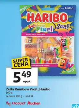 Auchan Żelki kwaśne Haribo rainbow oferta