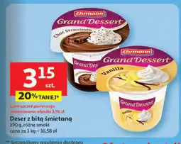 Auchan Deser wanilia Ehrmann grand dessert oferta