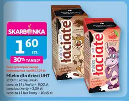 Auchan Mleko czekoladowe Łaciate oferta
