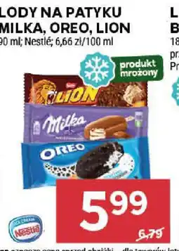 Stokrotka Lody na patyku Milka, Oreo, Lion oferta