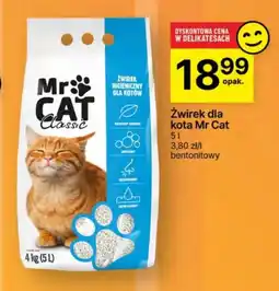 Delikatesy Centrum Żwirek bentonitowy Mr Cat oferta