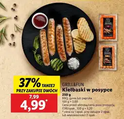 Lidl Grill&fun kiełbaski w posypce oferta