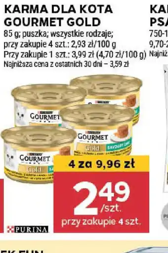Stokrotka Karma dla kota Gourmet Gold oferta