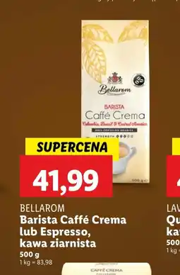 Lidl Bellarom barista caffé crema lub espresso, kawa ziarnista oferta