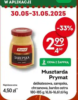 Żabka Musztarda Prymat sarepska 180-185g oferta
