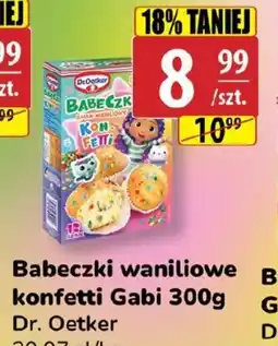 Babeczki waniliowe konfetti Gabi