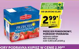 Groszek Przecier pomidorowy, pomidory Podravka oferta