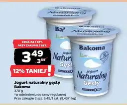 Netto Jogurt naturalny Bakoma oferta