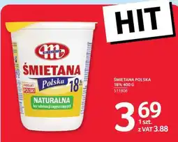 Selgros ŚMIETANA POLSKA 18% 400 G oferta