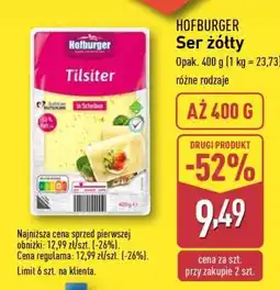 ALDI HOFBURGER Ser żółty oferta