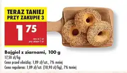 Biedronka Bajgiel z ziarnami, 100 g oferta