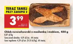 Biedronka Chleb nowodworski z maślanka i makiem , 450 g oferta