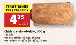 Biedronka Chleb w stylu włoskim, 500 g oferta
