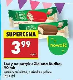 Biedronka Lody na patyku Zielona Budka, 90 ml oferta
