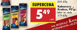 Biedronka Kabanosy Krakus, 95 g oferta