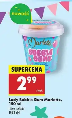 Biedronka Lody Bubble Gum Marletto, 150 ml oferta