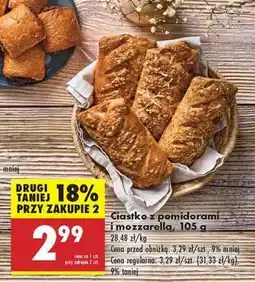Biedronka Ciastko z pomidorami i mozzarellą, 105 g oferta