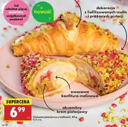 Biedronka Croissant pistacjowy z malinami, 85 g oferta