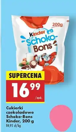 Biedronka Cukierki czekoladowe Schoko Bons Kinder 200 g oferta