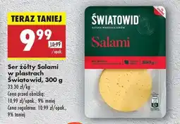 Biedronka Ser żółty Salami w plastrach Światowid , 300 g oferta
