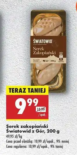Biedronka Serek zakopiański Światowid z Gór, 200 g oferta