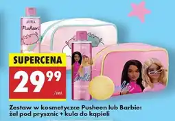 Biedronka Zestaw w kosmetyczce Pusheen lub Barbie: żel pod prysznic + kula do kąpieli oferta