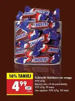 Biedronka Cukierki Snickers na wagę oferta