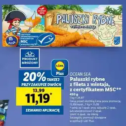 Lidl Paluszki rybne z fileta z mintaja, z certyfikatem MSC oferta