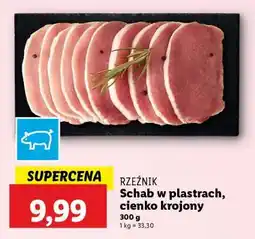 Lidl Schab w plastrach, cienko krojony oferta