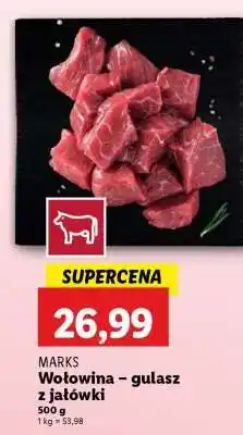 Lidl Wołowina gulasz z jałówki oferta