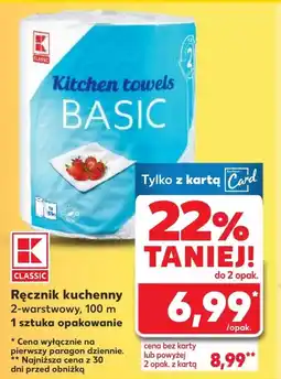 Kaufland Ręcznik kuchenny K-Classic oferta