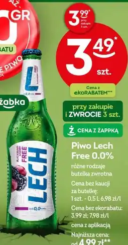 Żabka Piwo Lech Free 0.0% oferta