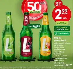 Żabka Napój piwny Lech oferta