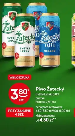 Żabka Piwo Zatecký oferta