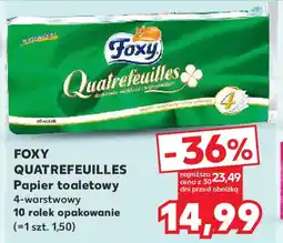 Kaufland Foxy quatrefeuilles papier toaletowy oferta