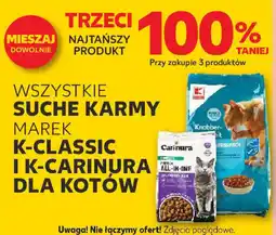 Kaufland Wszystkie suche karmy marek k-classic i k-carinura dla kotów oferta