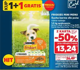 Kaufland Friskies mini menu sucha karma dla psów oferta