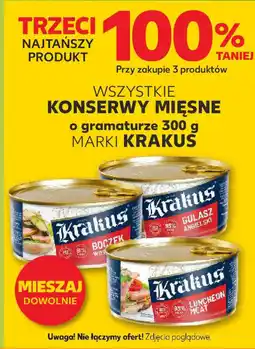 Kaufland Wszystkie konserwy mięsne o gramaturze 300 g marki krakus oferta