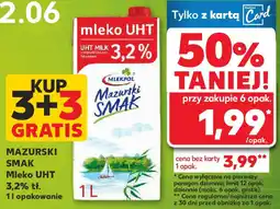 Kaufland Mazurski smak mleko uht 3,2% tł. oferta
