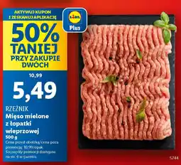 Lidl Rzeźnik mięso mielone z łopatki wieprzowej oferta