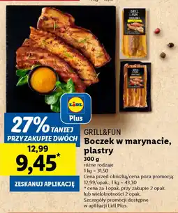 Lidl Grill&fun boczek w marynacie, oferta