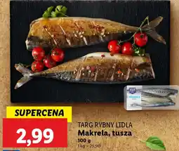 Lidl Targ rybny lidla makrela, tusza oferta