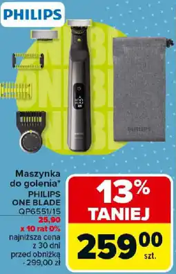 Carrefour Maszynka do golenia PHILIPS ONE BLADE QP6551/15 oferta