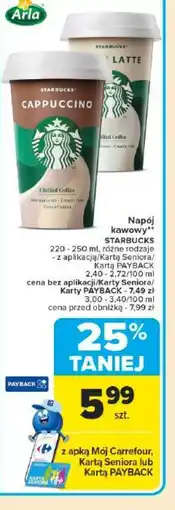 Carrefour Market Napój kawowy Starbucks oferta