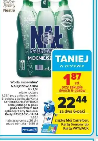 Carrefour Market Woda mineralna Nałęczowianka oferta